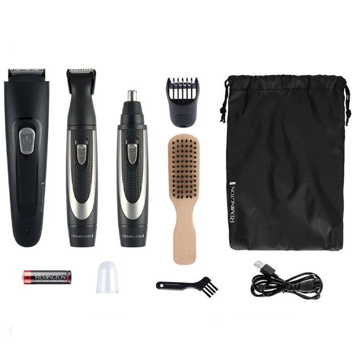 Remington Kit para barba The Works con recortadora y perfilador